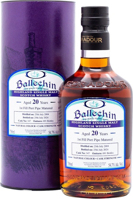 Fûts de bourbon Edradour Ballechin 2004 700 ml