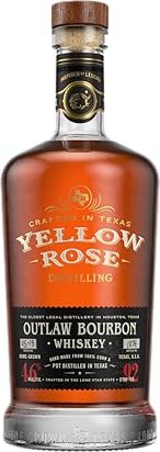 Whisky bourbon hors-la-loi rose jaune 700 ml
