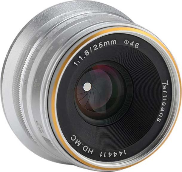 7artisans 25mm 1.8 pour Fujifilm X argent