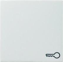 Bascule Gira avec symbole, blanc pur brillant (0287 03)