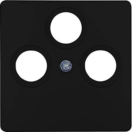 Kopp Paris Cache pour prise antenne, noir mat (335050189)