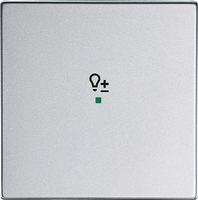 Busch-Jaeger bascule 1 fois avec symbole "Dimmer", argent alu (6234-10-83)