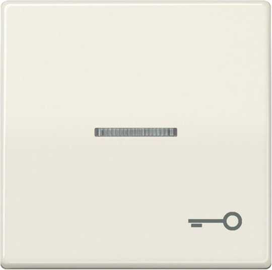 Jung Série AS Bascule Antibactérienne avec Symbole "Porte" et Conducteur de Lumière, Blanc (ABAS 591 KO5T)