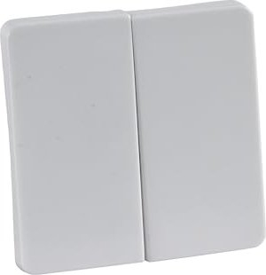 Schrack ELSO Bascule pour interrupteur série et double bouton poussoir, blanc pur (EL213504)