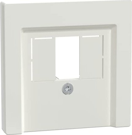 Merten System M Plaque centrale pour TAE/Audio/USB, blanc polaire brillant (296019)