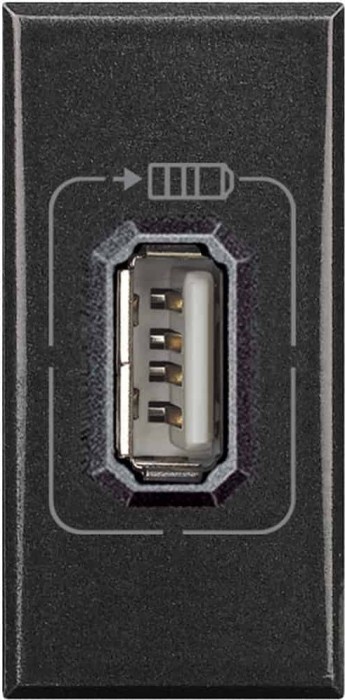 Legrand Axolute AX Module de charge USB-C 1-M, anthracite (HS4286C1)