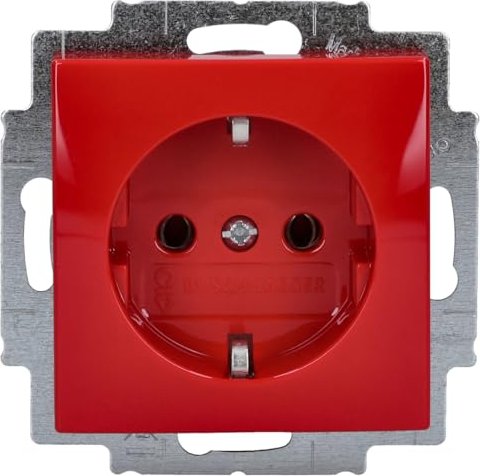 Busch-Jaeger Busch-Balance SI SCHUKO Insert de prise avec connecteur, rouge (20 EUC-917)