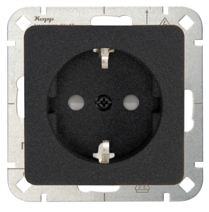 Prise Kopp HK02, couleur acier (915020004)