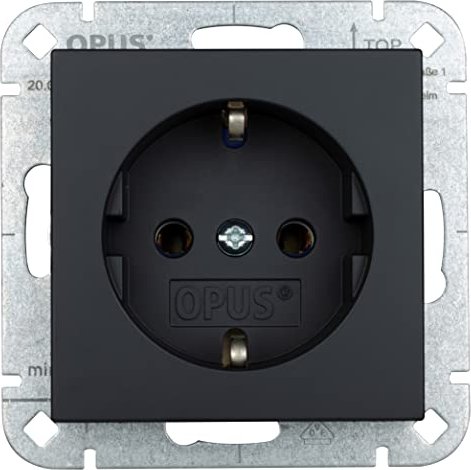 Prise de contact de protection Opus, anthracite (512.200.51)