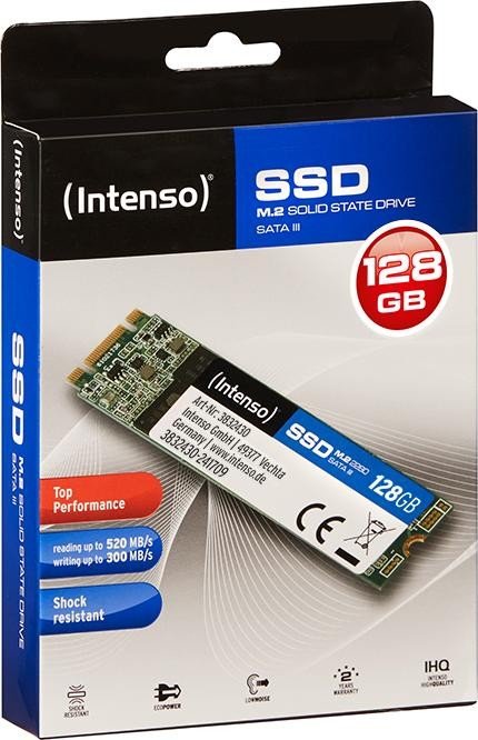 Intenso Top Performance SSD 128 Go, M.2 2280 / Clé B-M / SATA 6 Go/s (3832430)