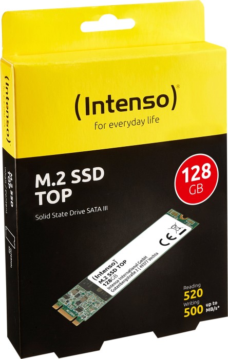 Intenso Top Performance SSD 128 Go, M.2 2280 / Clé B-M / SATA 6 Go/s (3832430)