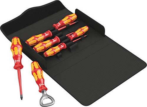 Wera Kraftform Plus Série 100 VDE iS/7 Lot de 2 Jeu de tournevis, 7 pièces (05136022001)