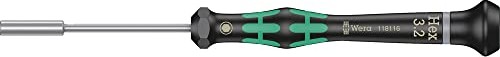 Wera Kraftform Micro 2069 Électronicien Tournevis hexagonal extérieur 3,2 x 60 mm (05118116001)