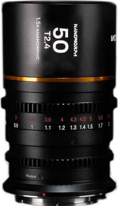 Laowa Nanomorph 50mm T2.4 1.5x Cine pour Canon RF