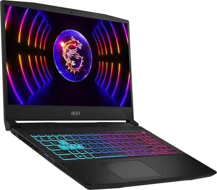 MSI Katana 15 B12VGK-091, Core Noir, Core i7-12650H, 16 Go RAM, SSD 512 Go, GeForce RTX 4070, DE (001585-091)