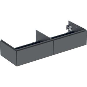 Geberit ONE Meuble bas pour lavabo à poser, avec deux tiroirs, 135 cm, lave/peint mat (505.076.00.3)
