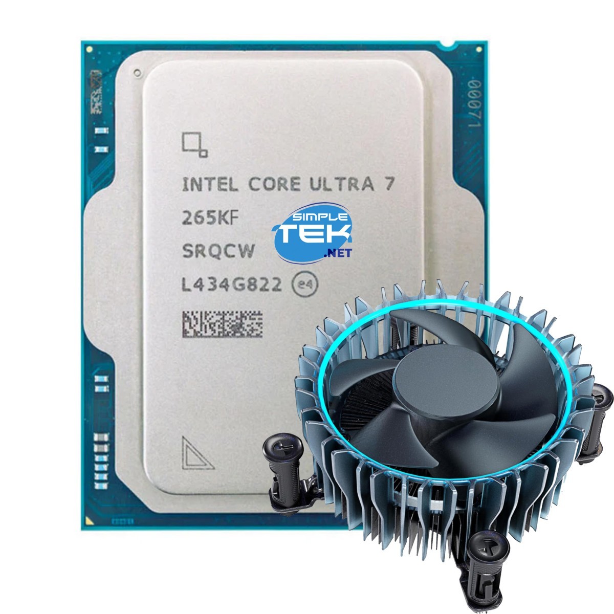 Intel Core Ultra 7 265KF, 8C+12c/20T, 3.90-5.50GHz, en boîte sans refroidisseur (BX80768265KF)