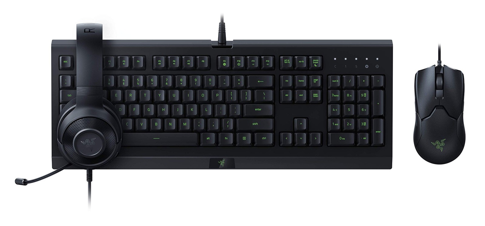 Ensemble de jeu Razer Power Up Bundle, clavier Cynosa Lite, souris Viper, casque Kraken X Lite, USB, DE (RZ85-02740400-B3G1)