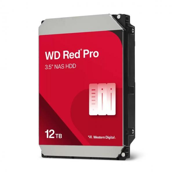 Western Digital WD Red Pro 12 To, 24/7, 512 e / 3,5" / SATA 6 Go/s (WD122KFBX)