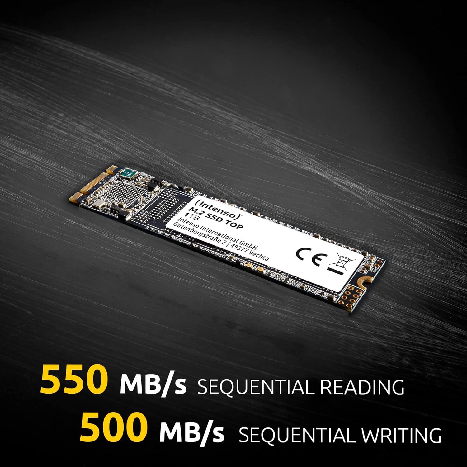 Intenso Top Performance SSD 128 Go, M.2 2280 / Clé B-M / SATA 6 Go/s (3832430)