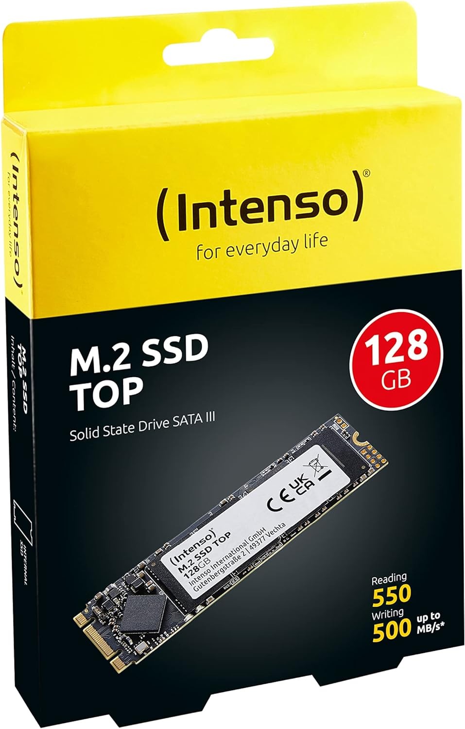 Intenso Top Performance SSD 128 Go, M.2 2280 / Clé B-M / SATA 6 Go/s (3832430)