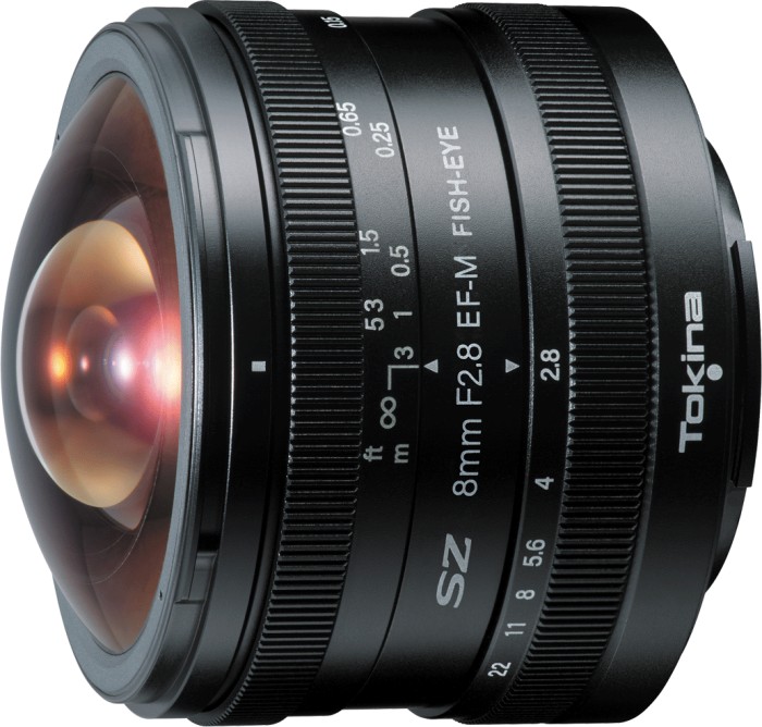 Tokina SZ 8mm 2.8 EF-M Fish-Eye pour Canon EF-M
