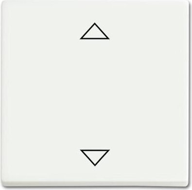 Busch-Jaeger Plateforme 63 Bascule pour Store Flèche, Blanc Studio Mat (2CKA001751A3102)