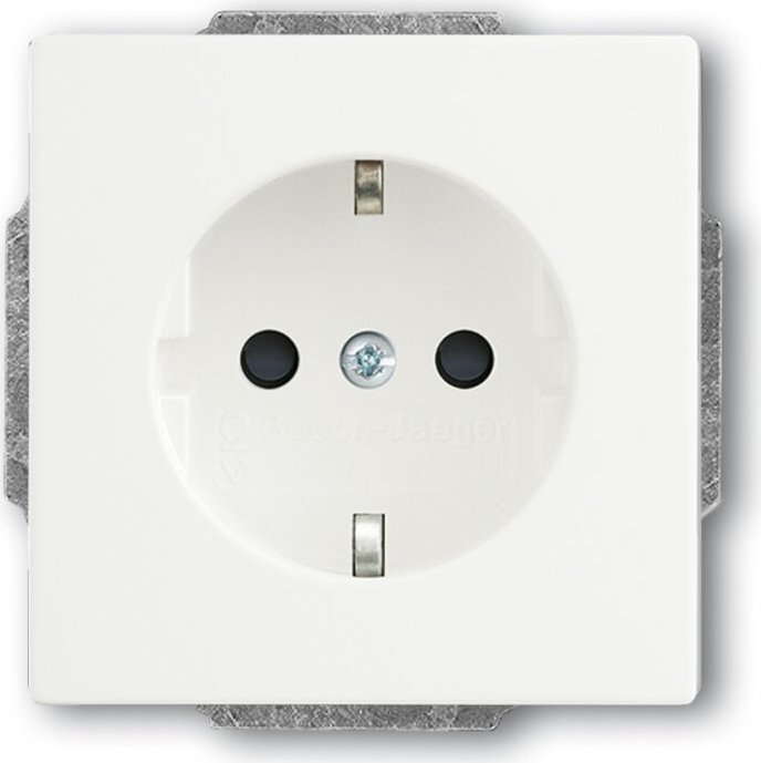 Busch-Jaeger Future Linear Insert de prise sans écartement avec protection tactile accrue, blanc studio mat (20 EUCRB-884)