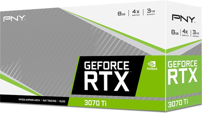 PNY GeForce RTX 3070 Ti Verto triple ventilateur, 8 Go GDDR6X, HDMI, 3x DP (VCG3070T8TFBPB1)