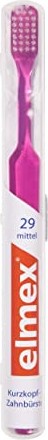 Elmex Brosse à dents à tête courte 29 moyenne, 1 pièce
