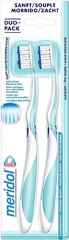 Meridol Brosse à dents douce, 2 pièces