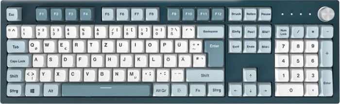 Montech MKey, Freedom, Fullsize, LED RGB, échangeable à chaud, Gateron G Pro 2.0 JAUNE, USB, DE (MK105FY ISO GE)