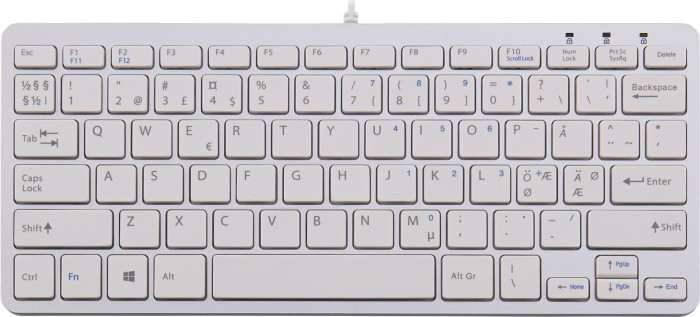 R-Go Compact blanc, USB, ND (RGOECNDW)