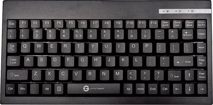 GETT KL29205 GCQ CleanType Easy Basic Compact noir, USB, DE (TKL-088-GCQ-KGEH-BLACK-USB-DE)