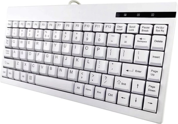 GETT KL29203 GCQ CleanType Easy Basic Compact blanc, USB, DE (TKL-088-GCQ-KGEH-WHITE-USB-DE)