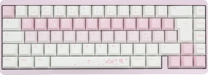 Clavier de jeu Varmilo Muse65 HE, Sakura, LED RGB, échangeable à chaud, magnétique Gateron KS-37B, USB, ND (A88A113H0A5A02A073)