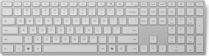 Clavier Microsoft Surface 2. Edition avec bouton copilote, gris, Bluetooth, FR (EP2-04193)