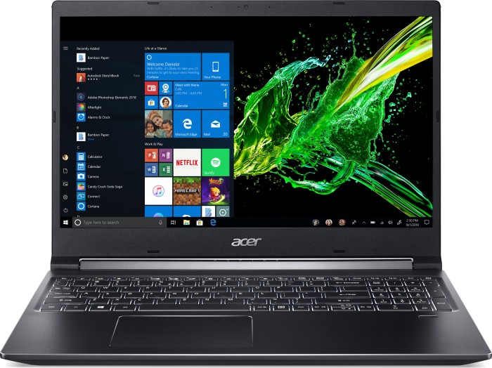 Acer Aspire 7 A715-42G-R3W7, noir, Ryzen 7 5700U, 16 Go RAM, SSD 1 To, GeForce RTX 3050 Ti, DE (NH.QDLEV.007)