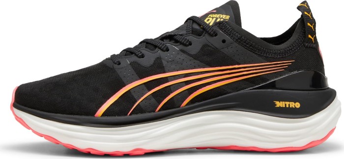 Puma ForeverRun Nitro puma noir/coucher de soleil lueur/sun stream (femme) (377758-19)