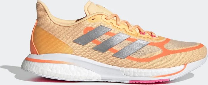 adidas Supernova+ orange acide/argent métallisé/rose criant (femme) (FX6701)
