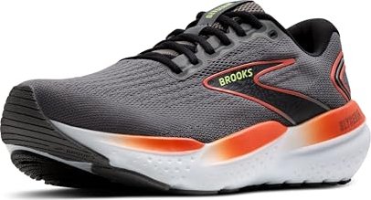 Brooks Glycérine 21 gris/rouge mandarine/vert (homme) (110419-059)