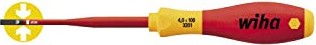 Wiha SoftFinish Tournevis électrique slimFix 3201 à fente 4 x 100 mm (35390)