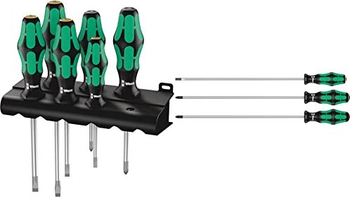Wera Kraftform Plus Série 300 334/355/6 Jeu de tournevis, 6 pièces (05105656001)