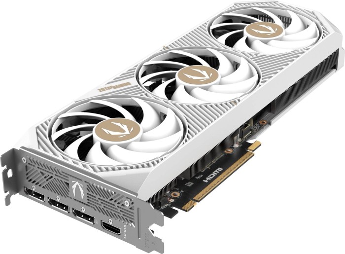 Zotac Gaming GeForce RTX 5070 AMP White Edition, 12 Go GDDR7, HDMI, 3x DP (ZT-B50700FQ-10P)