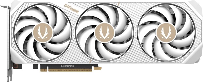 Zotac Gaming GeForce RTX 5070 AMP White Edition, 12 Go GDDR7, HDMI, 3x DP (ZT-B50700FQ-10P)