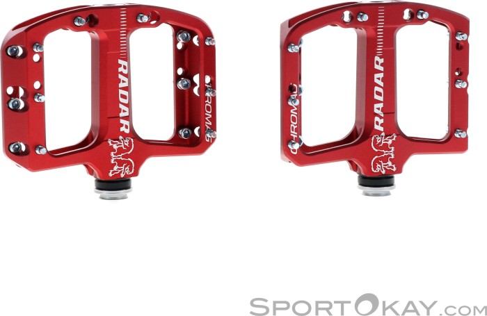 Pédales radar Chromag rouge