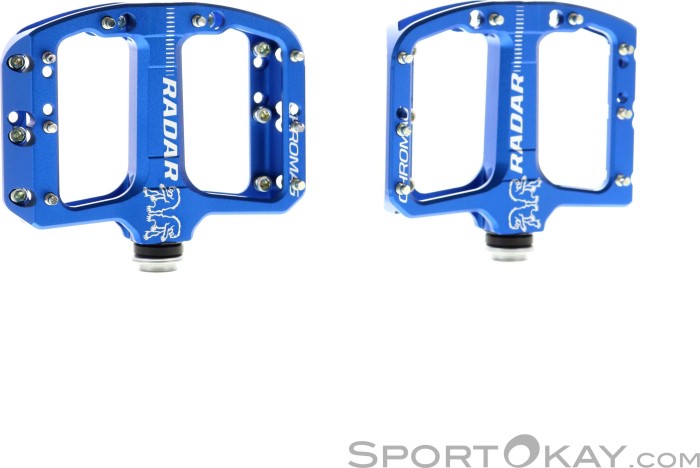 Pédales radar Chromag bleu