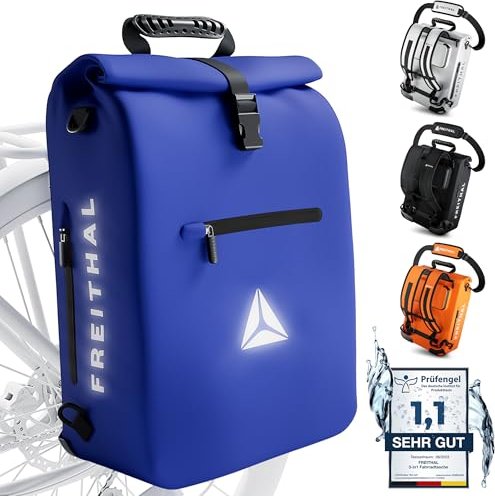 Sacoche de vélo Freithal 3 en 1 bleu