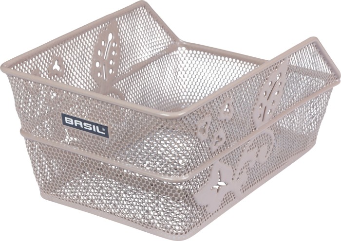 Panier à vélo Basil Cento Flower S métallisé nude (11383)