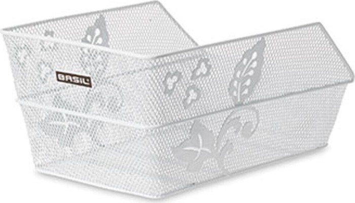 Panier à vélo Basil Cento Flower S blanc (11185)